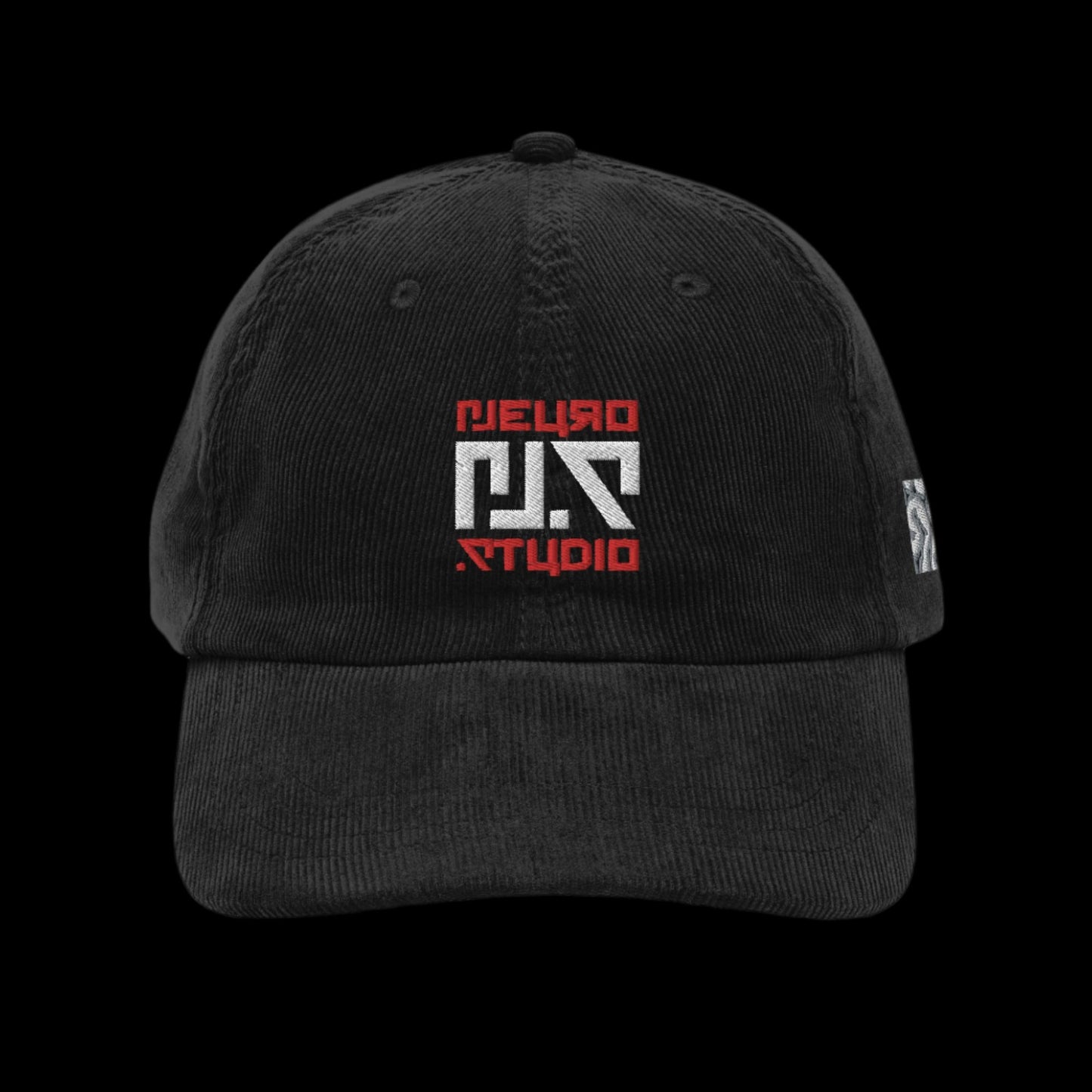 neuro.studio "Red Flower" Corduroy Hat