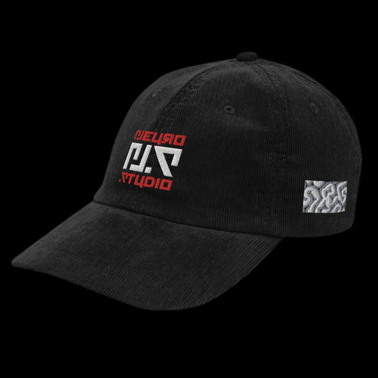 neuro.studio "Red Flower" Corduroy Hat