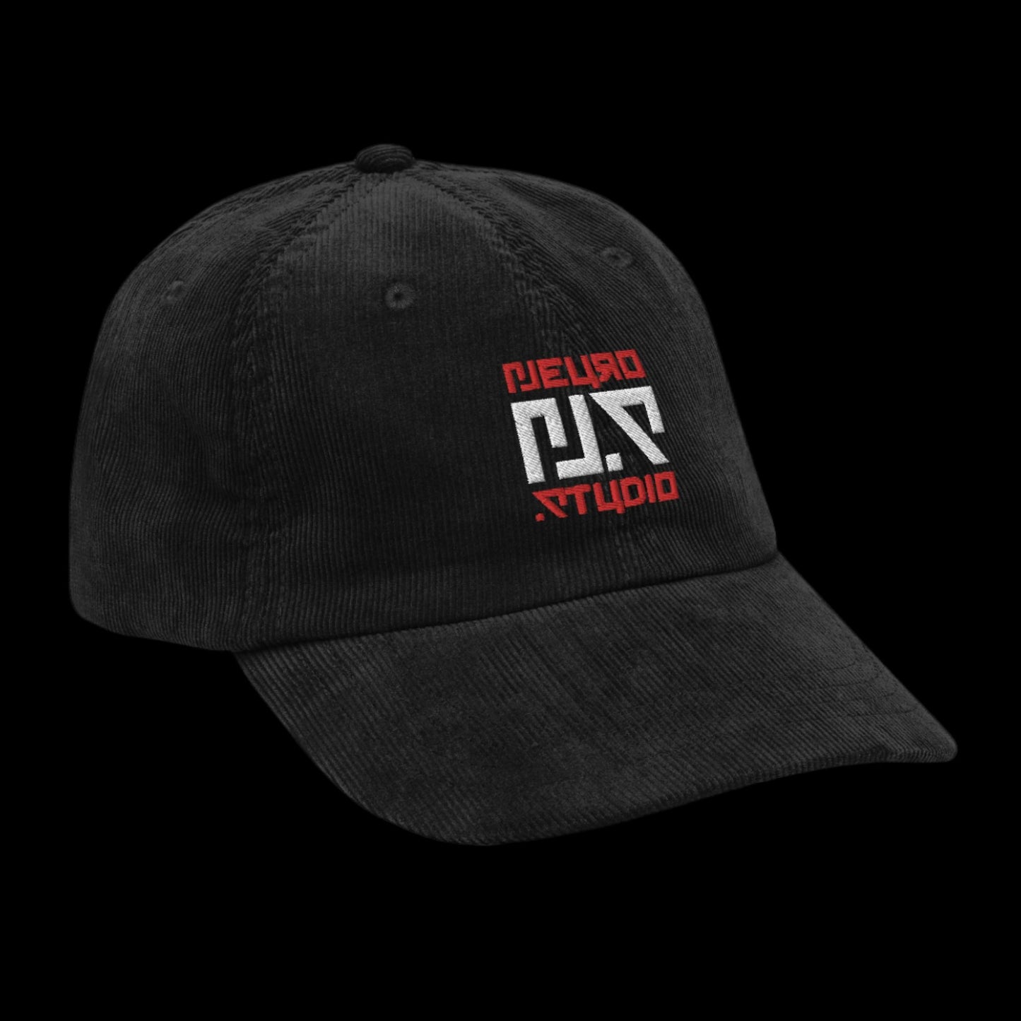 neuro.studio "Red Flower" Corduroy Hat