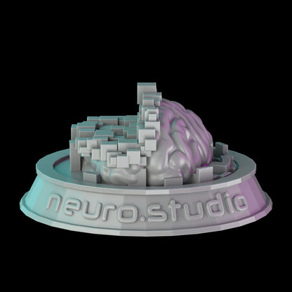 neuro.studio - "Cubic Brain" 3D Printed Sculpture